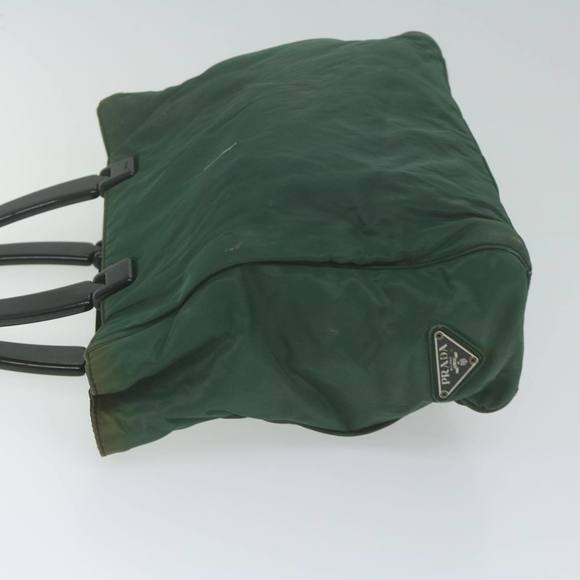 PRADA Hand Bag Nylon Green Auth 65933 - Picture 5 of 16